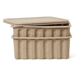 Ferm Living Paper Pulp Box Large 2 stk. Brown