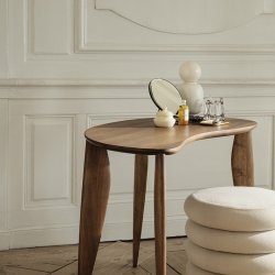 Ferm Living Pond Bordspejl - Mrk Krom