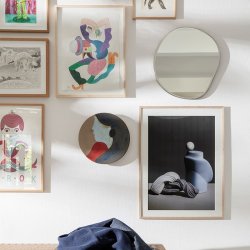 Ferm Living Pond Spejl - Small - Messing