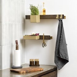 Gejst FLEX Magnet Hylde Mrk Eg/Messing 40 cm