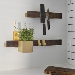 Gejst FLEX Magnet Hylde Mrk Eg/Messing 60 cm