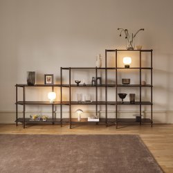 Gejst Invi Reolsystem M�rk Ask Modul 1 - Base p� Gulvet