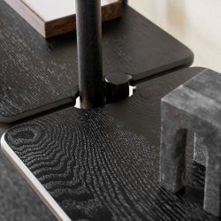 Gejst Invi Reolsystem Sort Modul 1 - Base p Gulvet