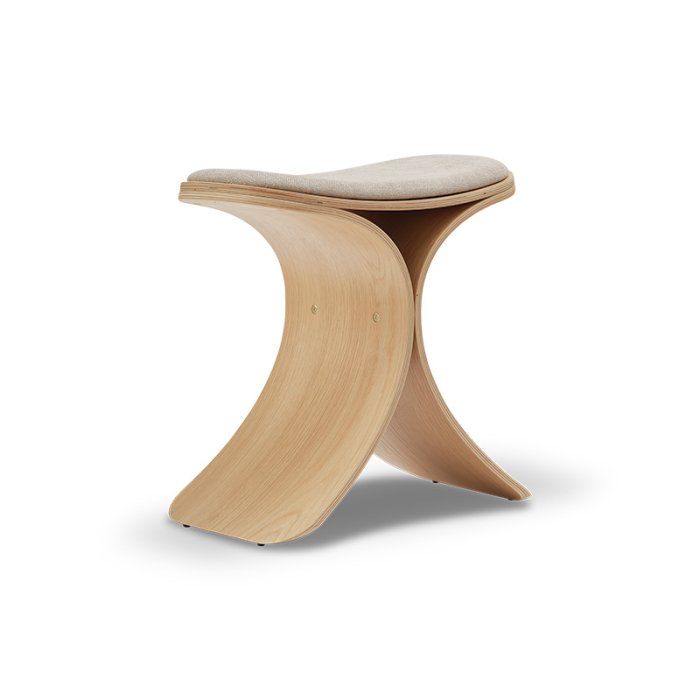 Gejst LUNO Skammel Eg/Beige Tekstil
