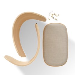 Gejst LUNO Skammel Eg/Beige Tekstil