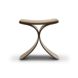 Gejst LUNO Skammel Mrk Eg/Mrk Beige Tekstil