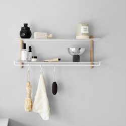 Gejst NIVO Hylde kroge - 3 stk. - Hvid