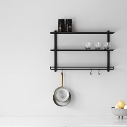 Gejst NIVO Hylde kroge - 3 stk. - Sort
