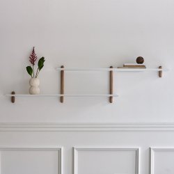 Gejst NIVO H Large Hylde - Hvid/Eg