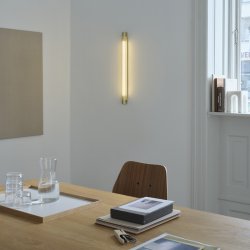 Gejst RADENT Hardwired Vglampe Kort Messingbelagt