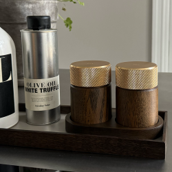 Gejst SINA Salt- og Peberkvrn Mrk Ask/Messing 