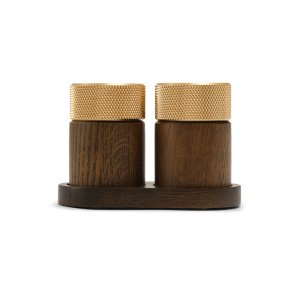 Gejst SINA Salt- og Peberkvrn Mrk Ask/Messing 