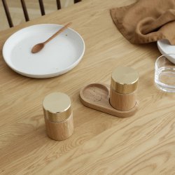 Gejst SINA Salt- og Peberkvrn Eg/Messing