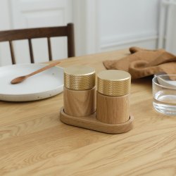 Gejst SINA Salt- og Peberkvrn Eg/Messing