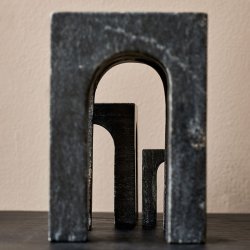 Gejst Arkis Bogsttte 3 stk. - Sort Marmor