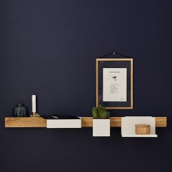 Gejst FLEX Magnet Hylde - Eg/Sort - 60 cm