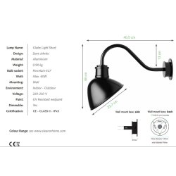 Eleanor Home Globe Light Short - Metal