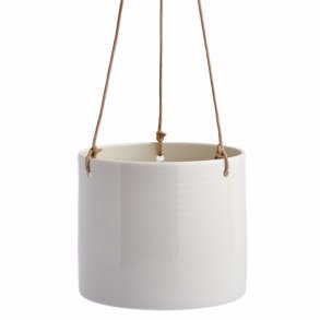 Anne Black Grow Hanging Urtepotte Medium - Hvid