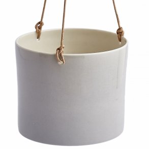 Anne Black Grow Hanging Urtepotte Large - Concrete