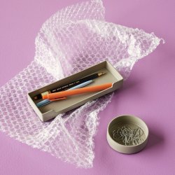 H&uuml;bsch District Opbevaringsbakke - Firkantet - Lysegr