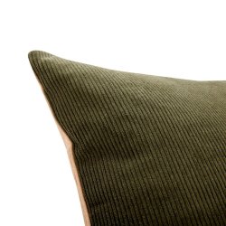 H&uuml;bsch Duo Tosidet Pude - Fljl - 60x40 cm - Grn/Sand