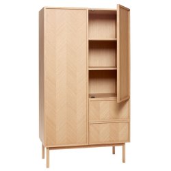 Hbsch Garderobeskab Herringbone - Sildeben - Eg