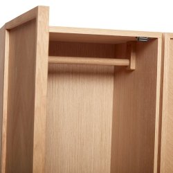 Hbsch Garderobeskab Herringbone - Sildeben - Eg