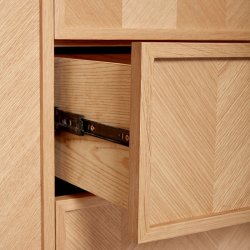 Hbsch Garderobeskab Herringbone - Sildeben - Eg