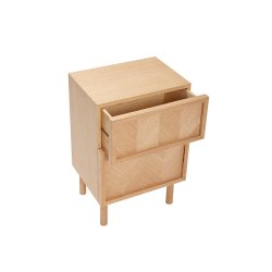 Hbsch Herringbone Sengebord - Natur