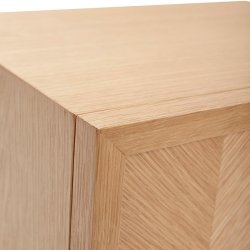 Hbsch Herringbone Sengebord - Natur