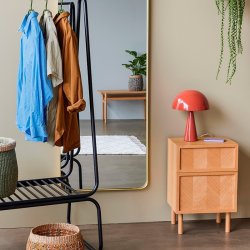 Hbsch Herringbone Sengebord - Natur