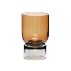 Hbsch Hndlavet Vase Stand - Ravgul/Smoke - H18 cm