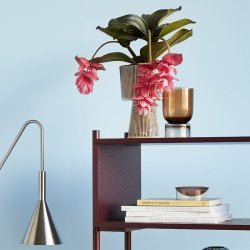 Hbsch Hndlavet Vase Stand - Ravgul/Smoke - H18 cm