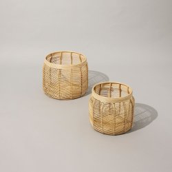 H&uuml;bsch Luna Kurve 2 stk. - Natur