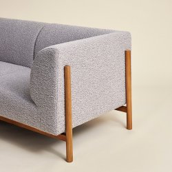 H&uuml;bsch Moment Sofa 3-personers - Gr/Natur