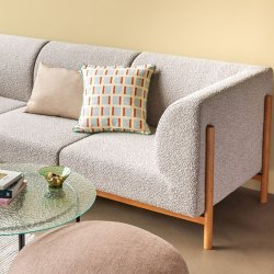 H&uuml;bsch Moment Sofa 3-personers - Gr/Natur