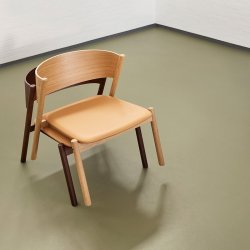 H&uuml;bsch Oblique Loungestol m. Ldersde - Natur 