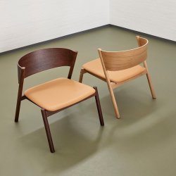 H&uuml;bsch Oblique Loungestol m. Ldersde - Natur 