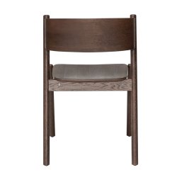 H&uuml;bsch Oblique Spisebordsstol - Mrkebrun