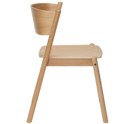 Hbsch Oblique Spisebordsstol - Natur