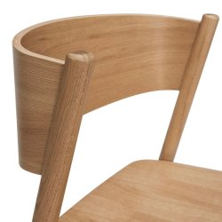 Hbsch Oblique Spisebordsstol - Natur