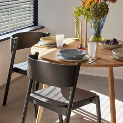 Hbsch Oblique Spisebordsstol - Sort