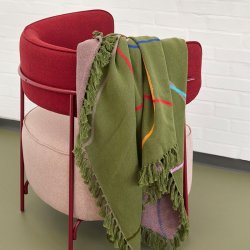 Hbsch Outline Tppe - Grn/Flerfarvet