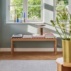 H�bsch Row Bench Egetr�sb�nk - Stor