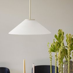 H&uuml;bsch Solid Pendel - Sand/Hvid
