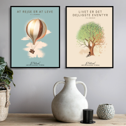H. C. Andersen Original - Plakat i Ramme - Livets Tr