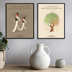 H. C. Andersen Original - Plakat i Ramme - Hvad Fatter Gr
