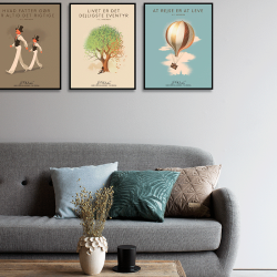 H. C. Andersen Original - Plakat i Ramme - Livets Tr