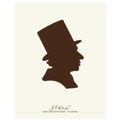 H. C. Andersen Original - Plakat i Ramme - Silhuet 