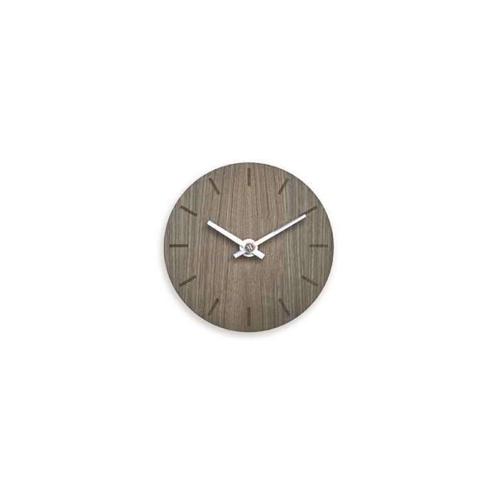 Hemverk Vg- &amp; Bordur 12 cm - Valnd/Slvfarvet Viser